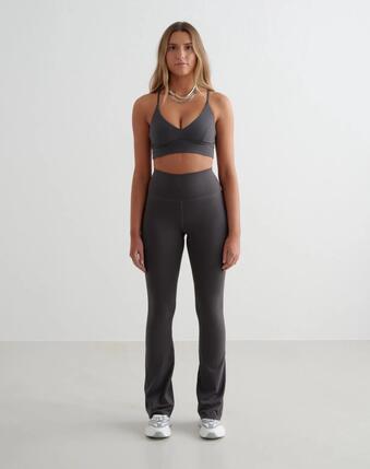 Femme Legging Évasé Taille Haute Grande Longueur Sense Rouge