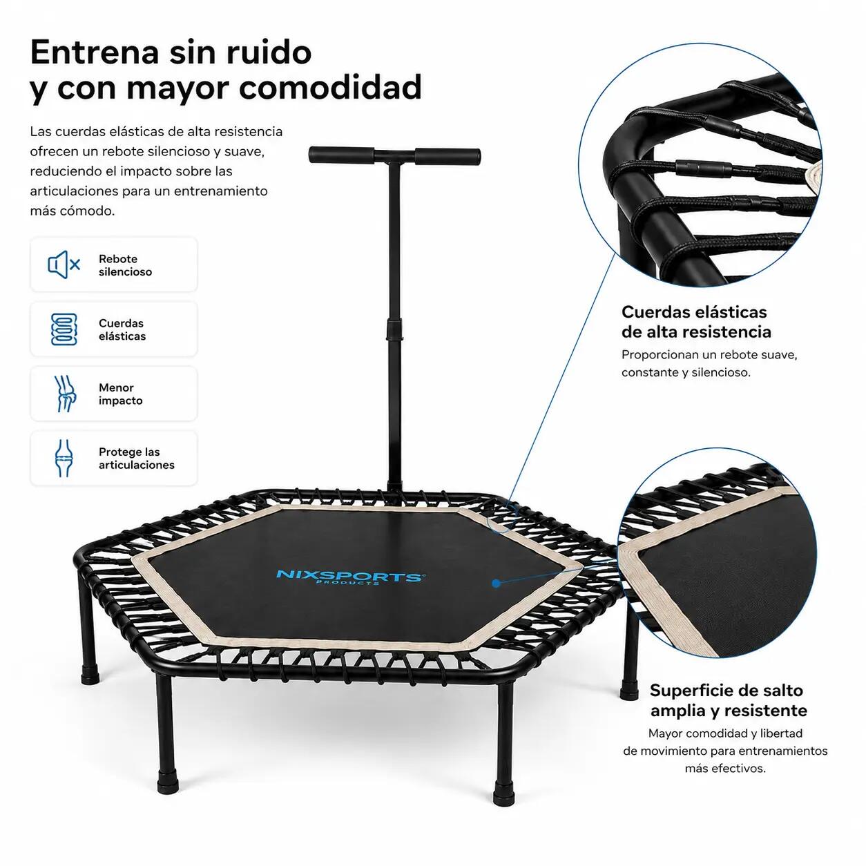 Tappeto elastico fitness 3 in 1 pieghevole 4/7