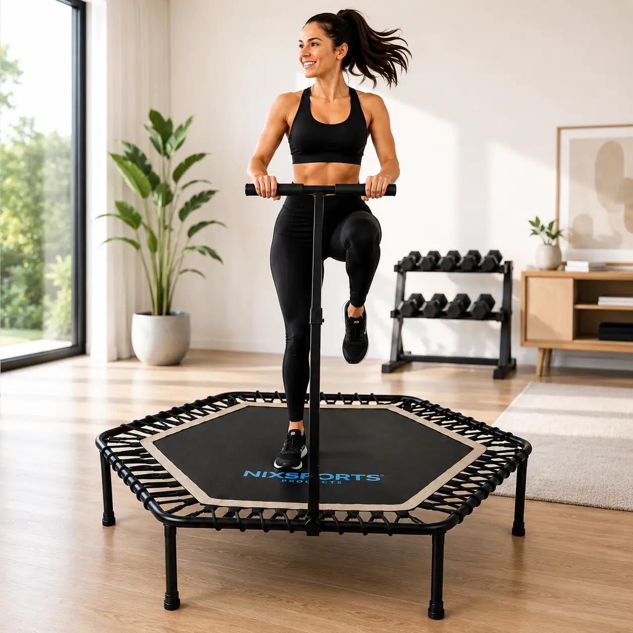 Tappeto elastico fitness 3 in 1 pieghevole 2/7