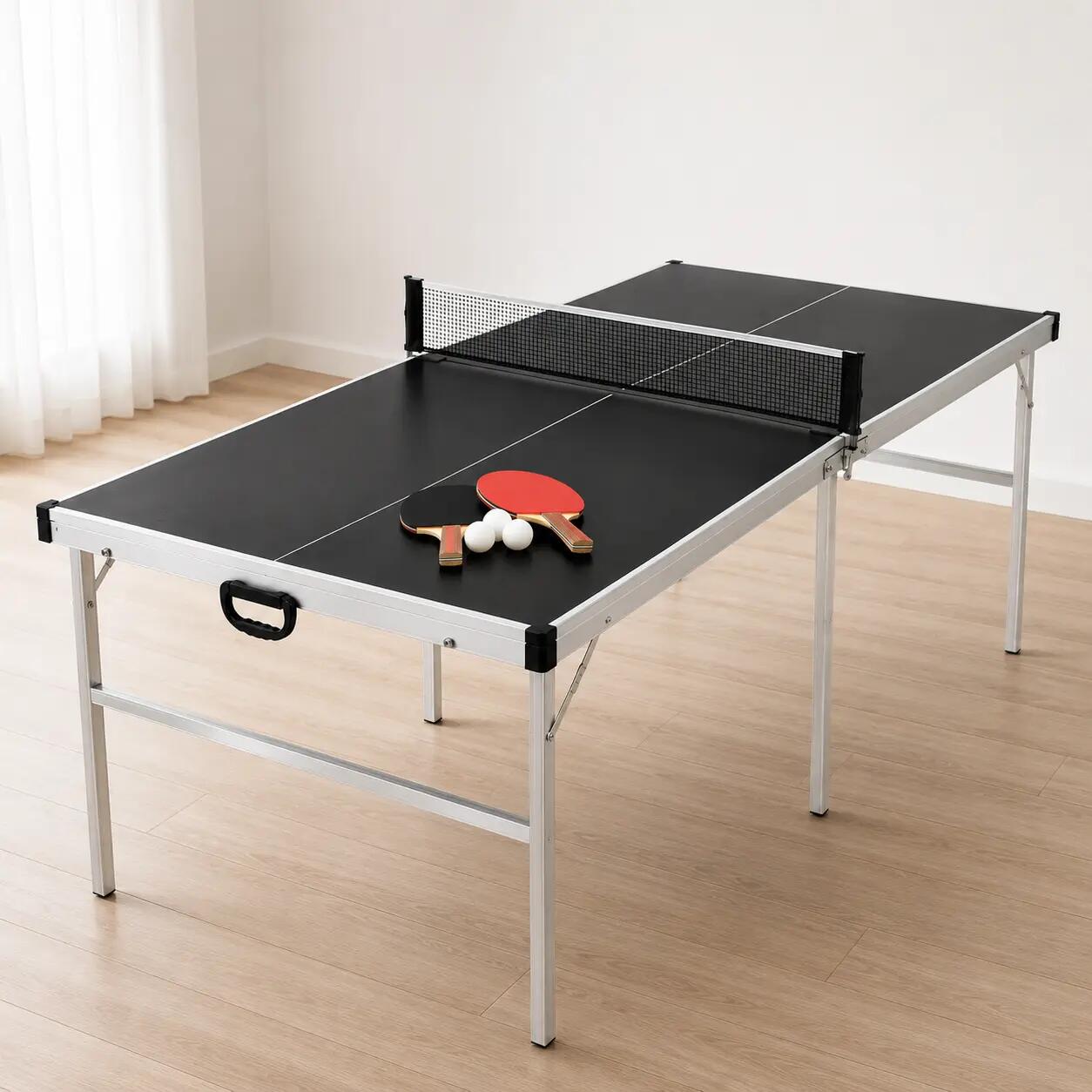 Table de ping-pong pliante avec filet 182x91 cm 3/7