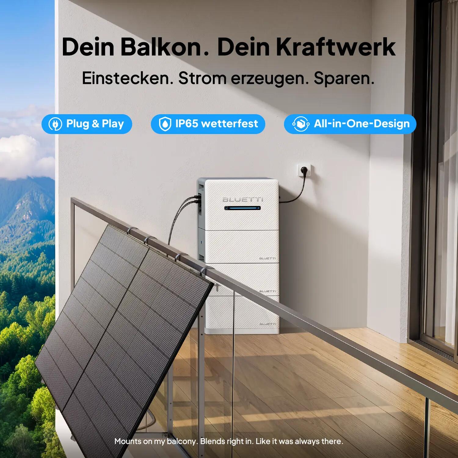 Balco 260+2*BC260,BLUETTI centrale électrique de balcon de 7680 Wh pour secours 6/7