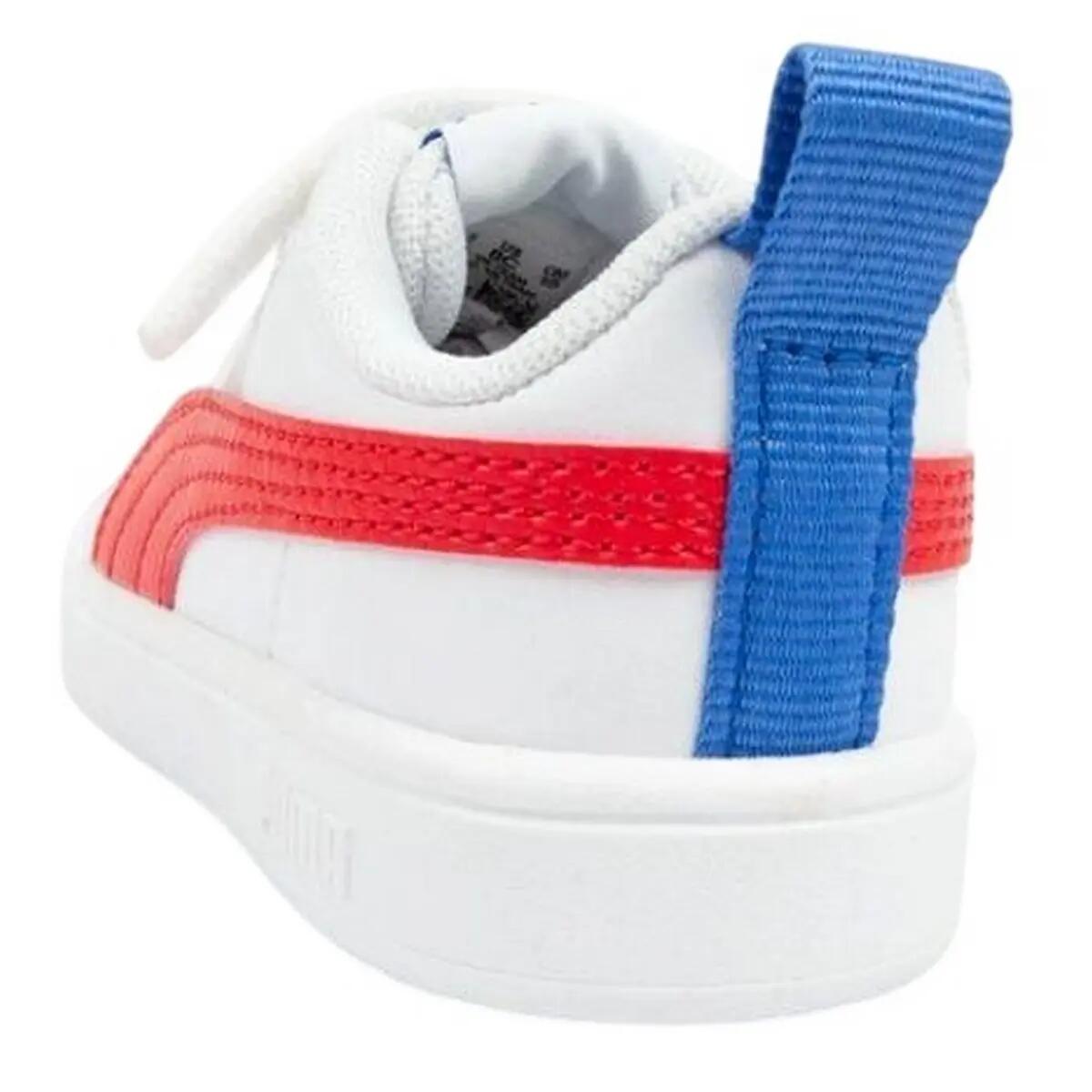 Ténis Rickie para crianças e jovens (Branco / Vermelho) 2/10