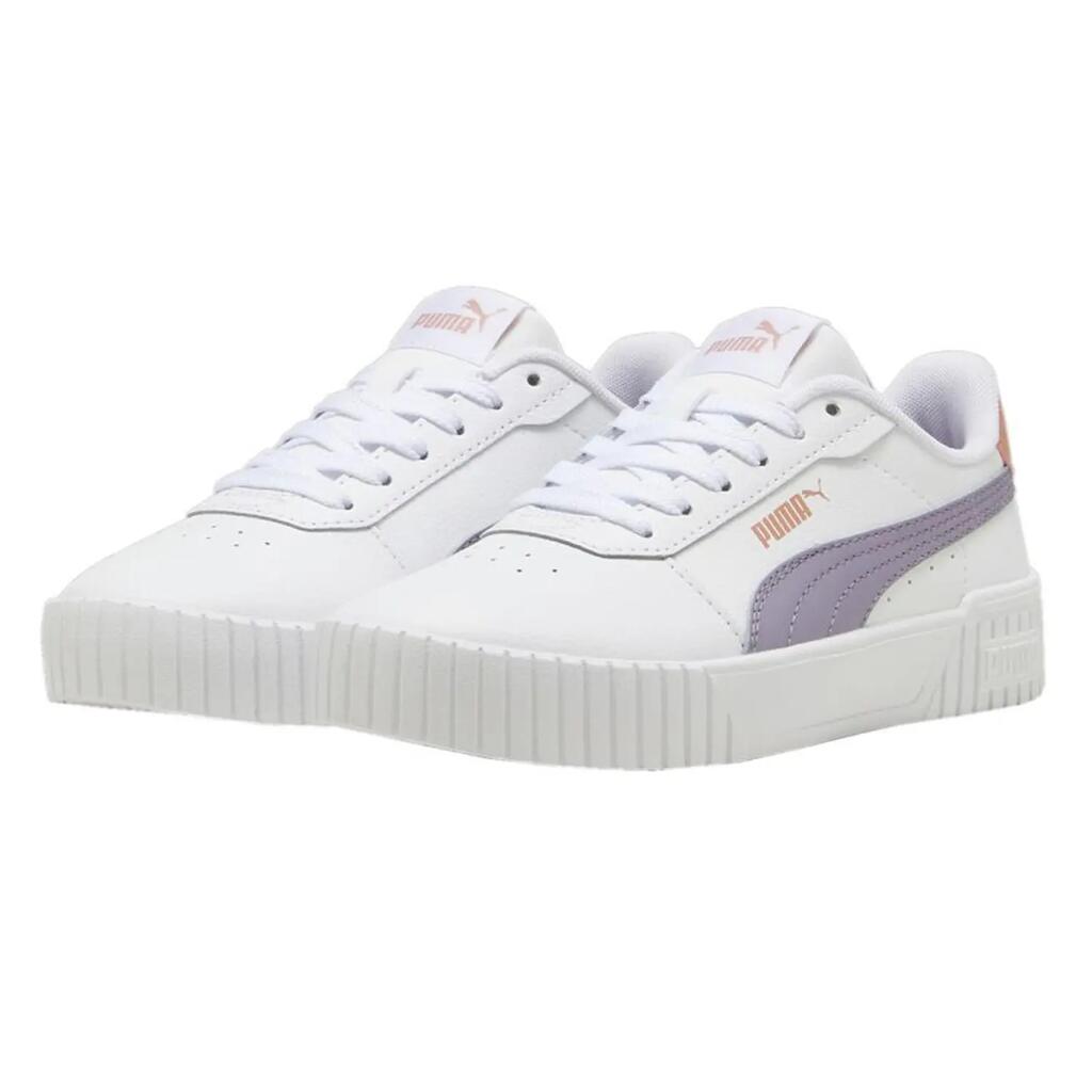 Childrens/Kids Carina 2.0 Leather Trainers (White)