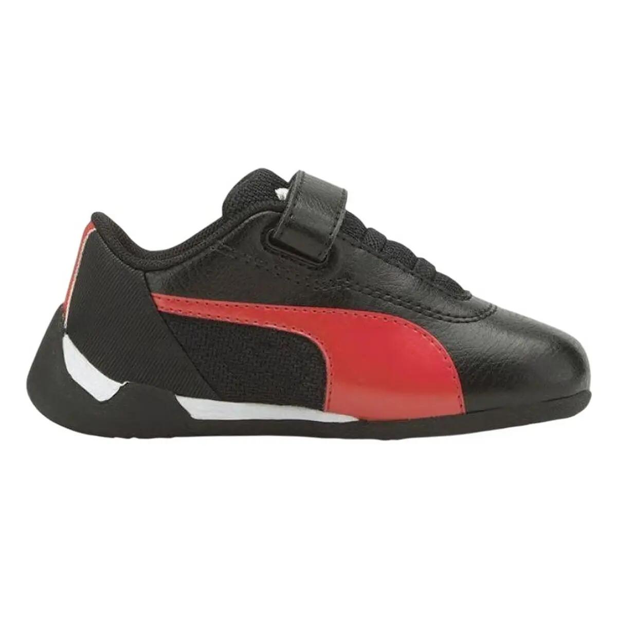 Scarpe Sportive Bambini Puma Race Nero Rosso 4/6