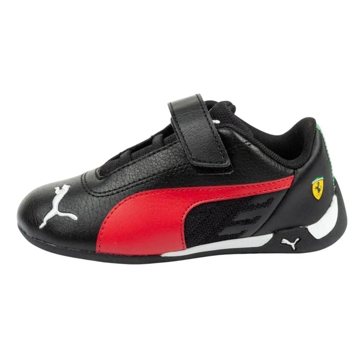 Scarpe Sportive Bambini Puma Race Nero Rosso 3/6