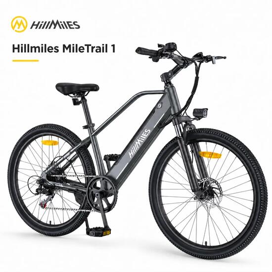 Vélo de ville électrique HillMiles MileTrail 1 250W 468Wh 26-pouces