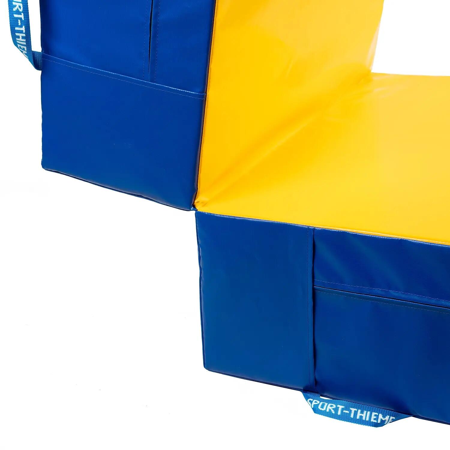 Wendematte Smart Zusammenklappbar Turnen Unisex Blau-Gelb 4/4