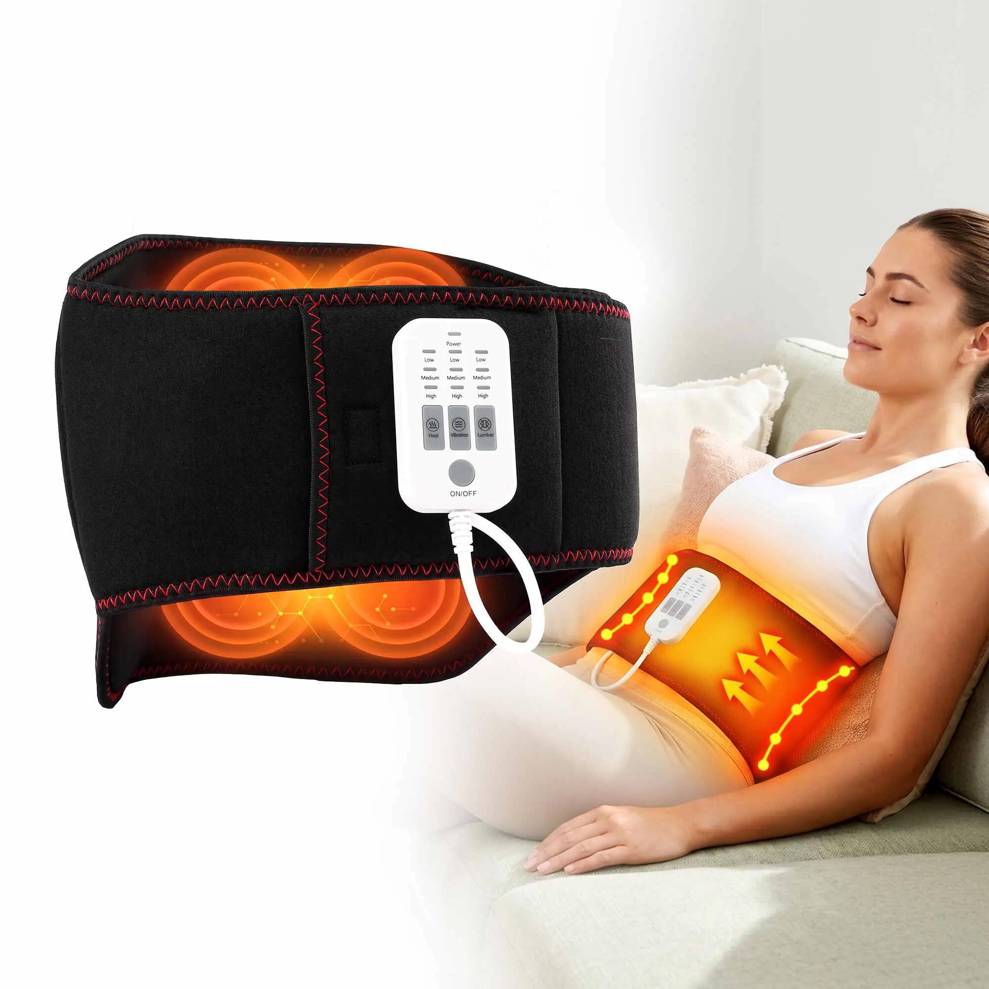 Livemor Back Massager for Sciatica Relief, Airbag Traction and Heat Lumbar Suppo