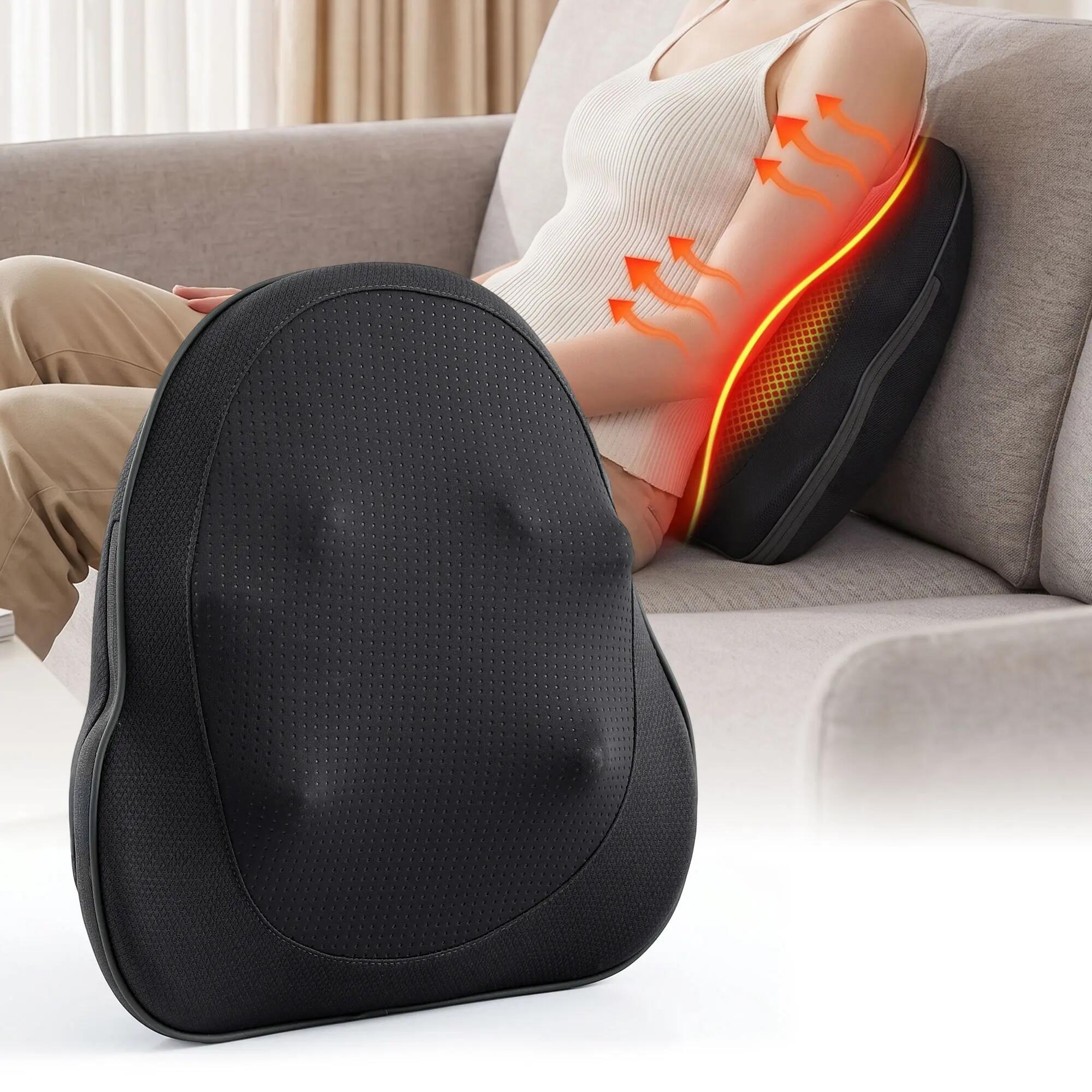 Livemor Back Massager with Heat, Cordless Electric Neck & Shoulder Massager Pill