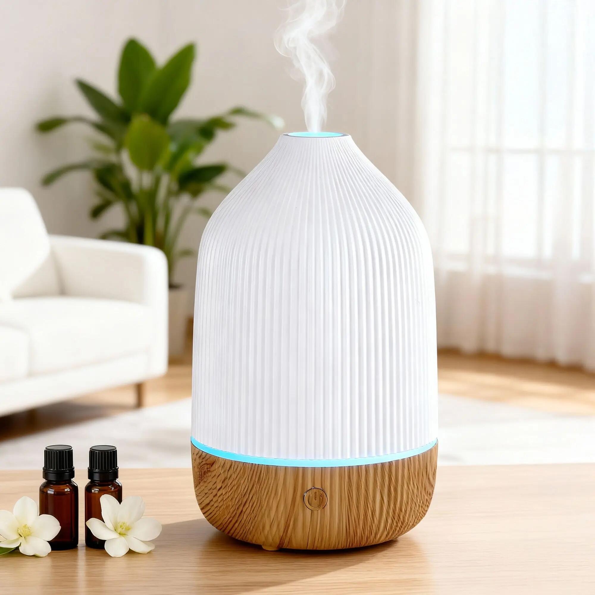 Devanti Ultrasonic Aroma Diffuser Aromatherapy 100ml LED Lights Iron Humidifier