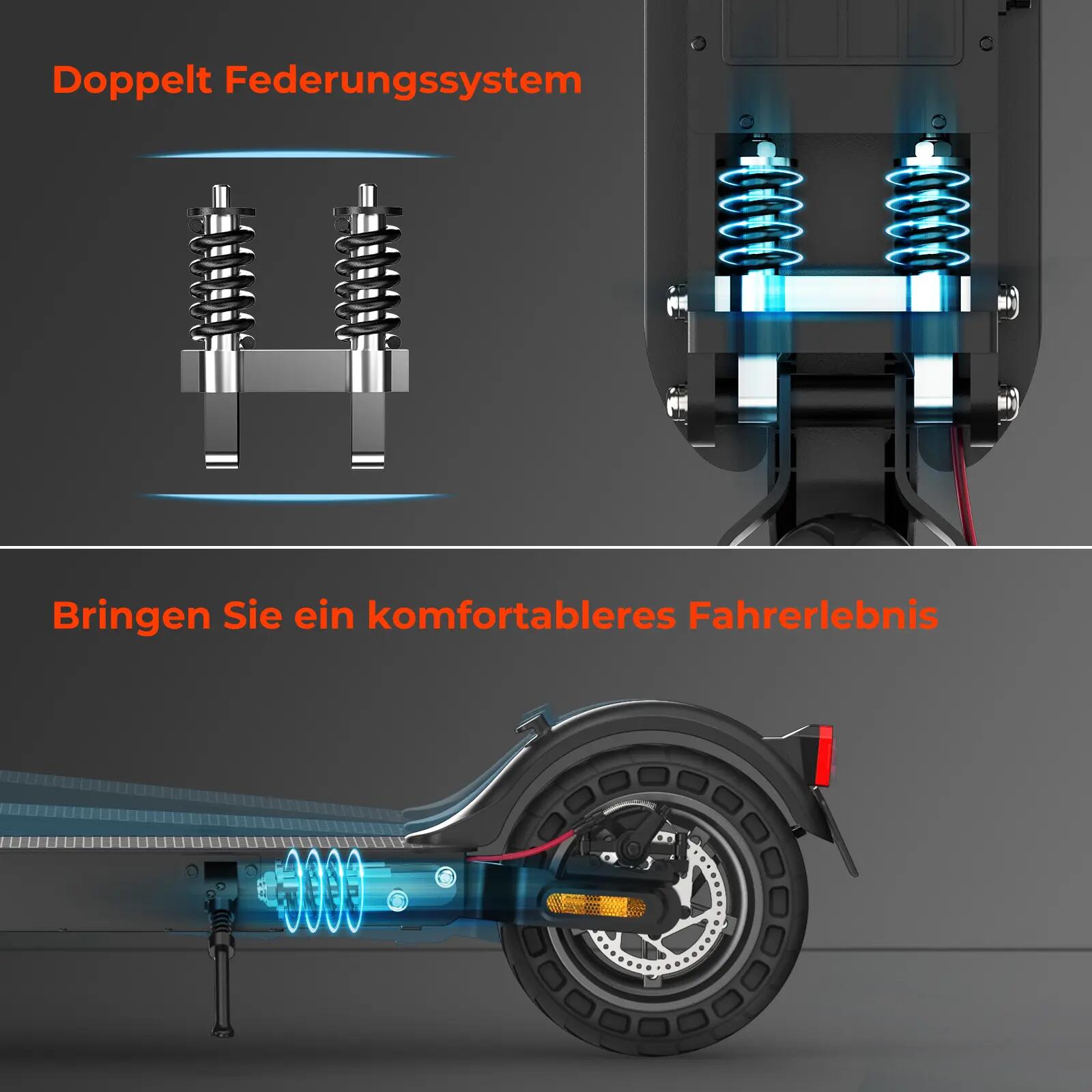 Trottinette électrique Isinwheel E9T Max 10 pouces, batterie 36 V 10 Ah 5/6