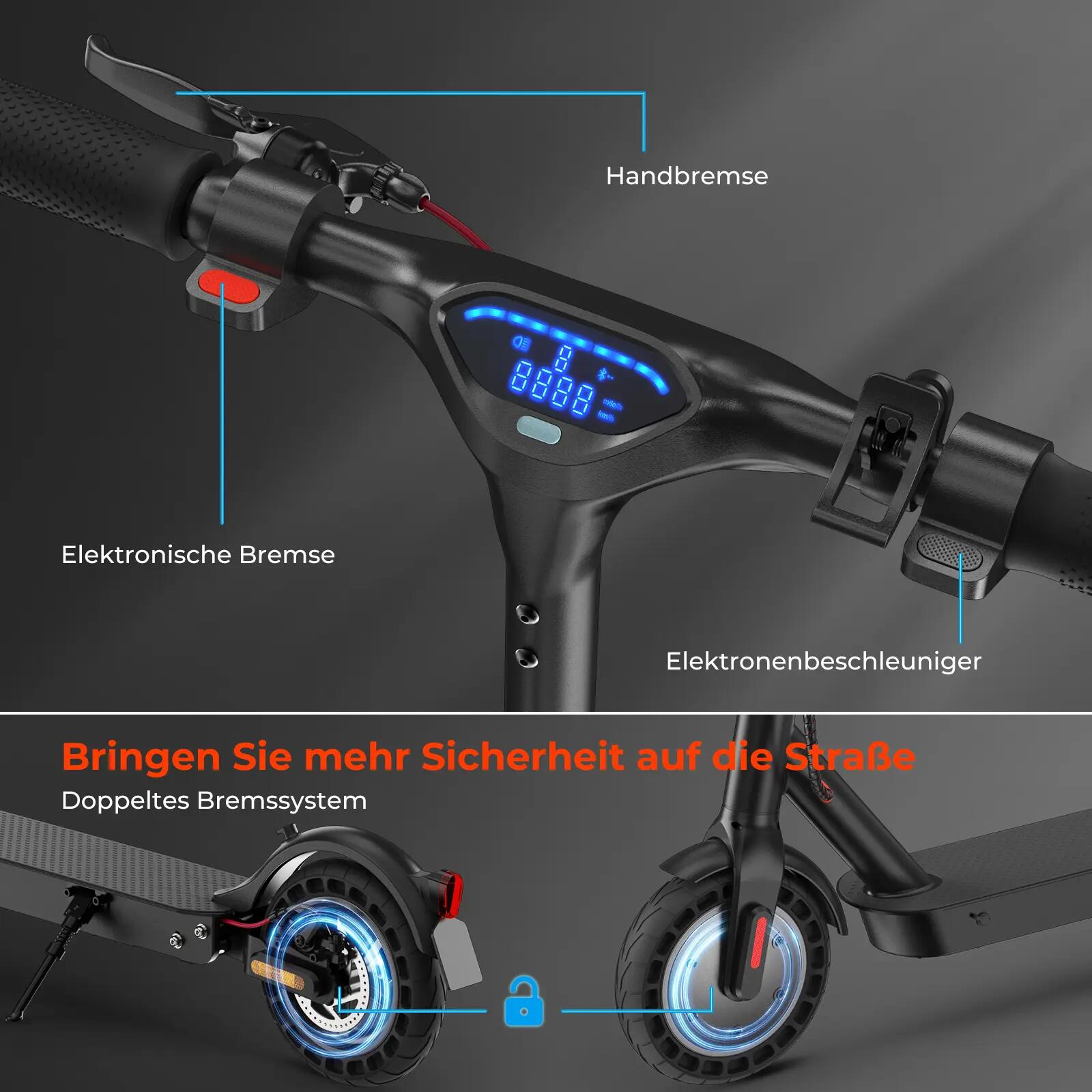 Trottinette électrique Isinwheel E9T Max 10 pouces, batterie 36 V 10 Ah 3/6