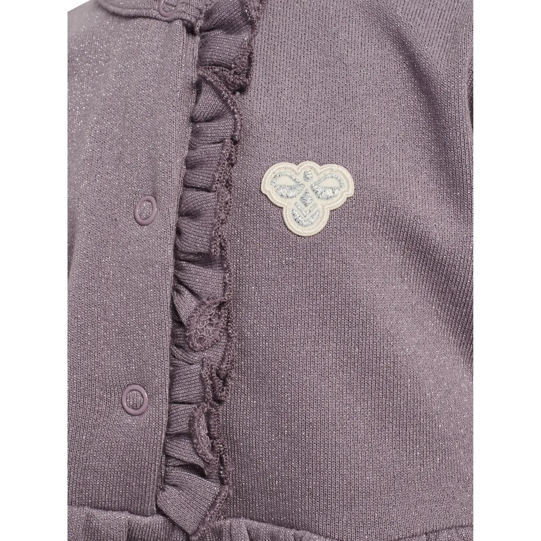 hummel meisjesjurk hmlMINI REG GLITTER DRESS L/S van biologische katoen 3/3