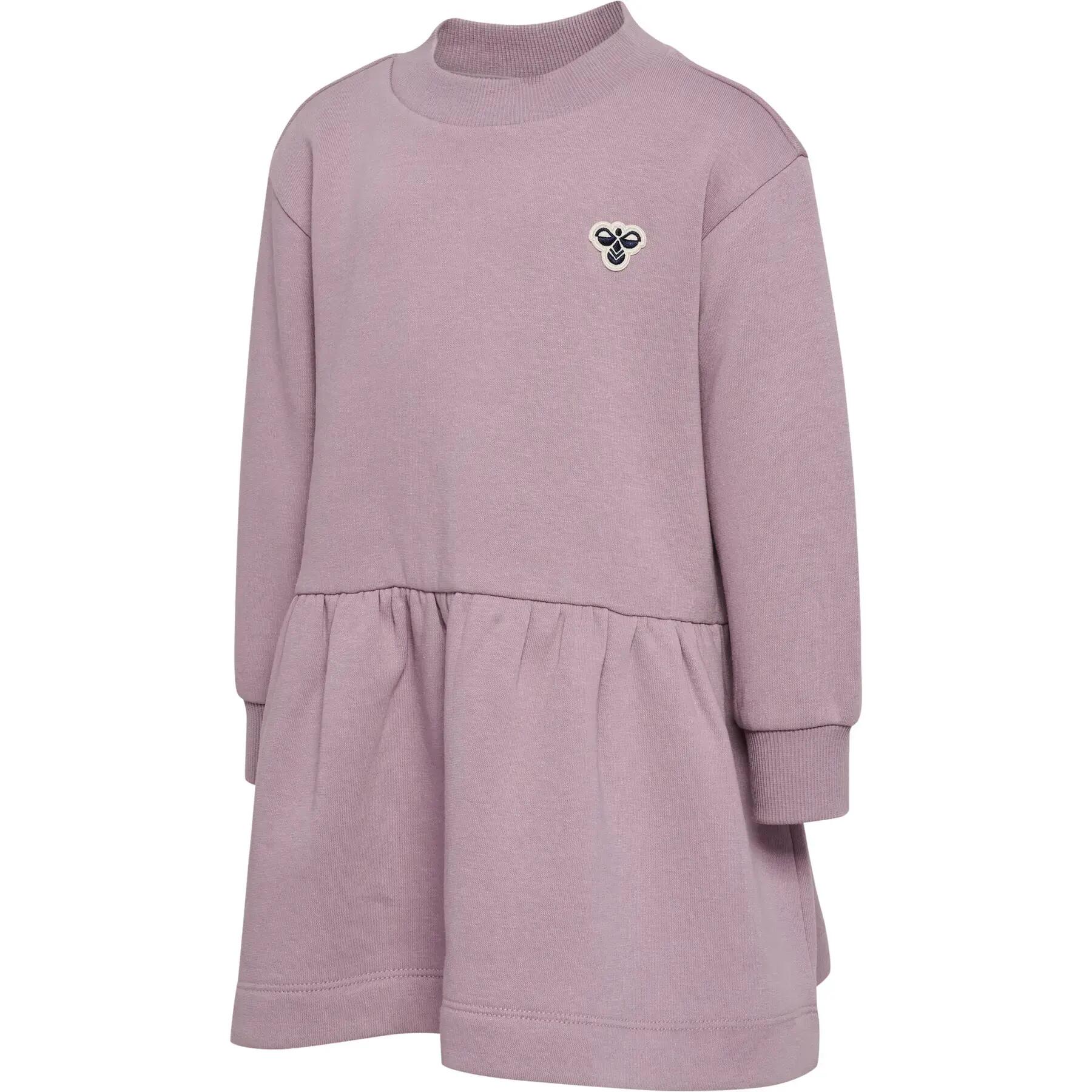 hummel hmlMINI LOOSE DRESS BEE — vestido sweatshirt macio 3/4
