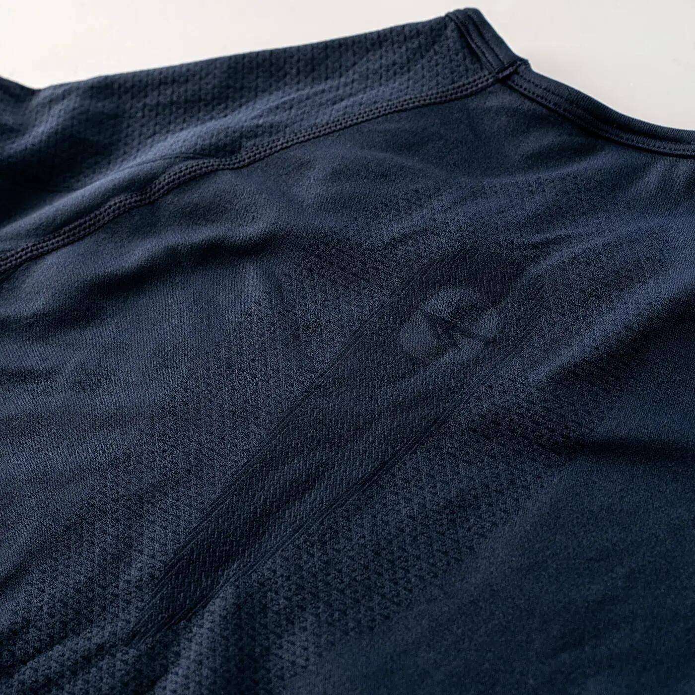 Maglietta Termoattivo Manica Lunga Bambini Hi-Tec Hikro Blu Navy 4/4