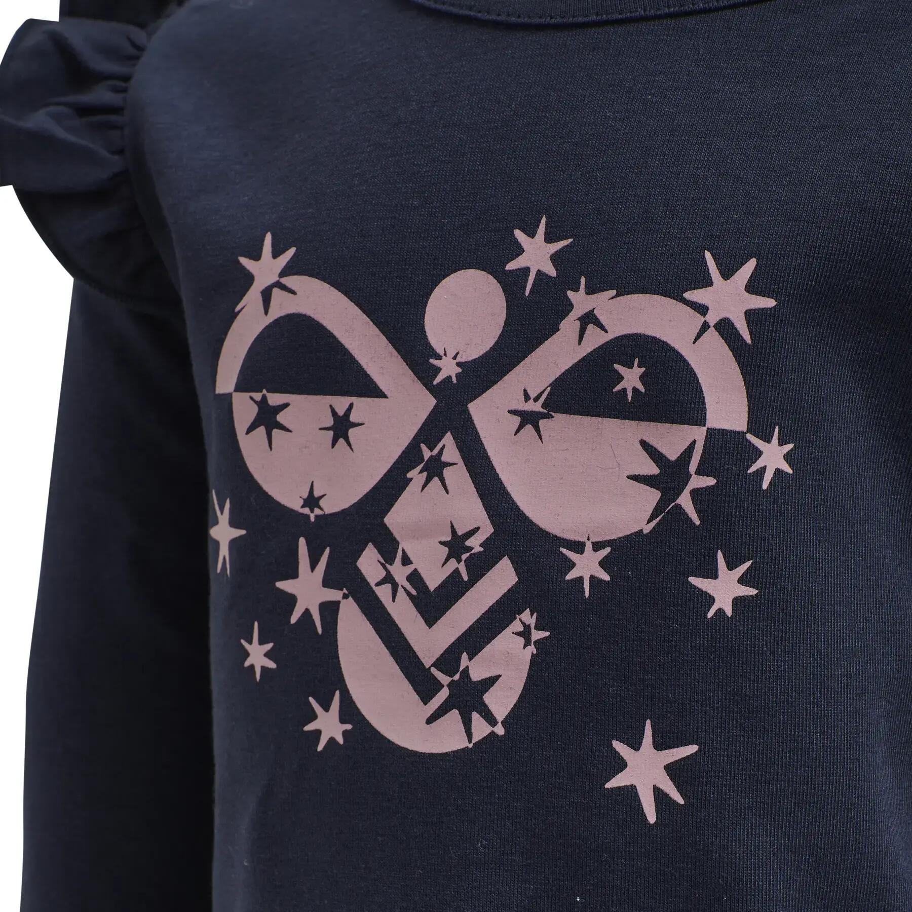 hummel T-shirt manica lunga hmlSPARKLE con volant 3/4