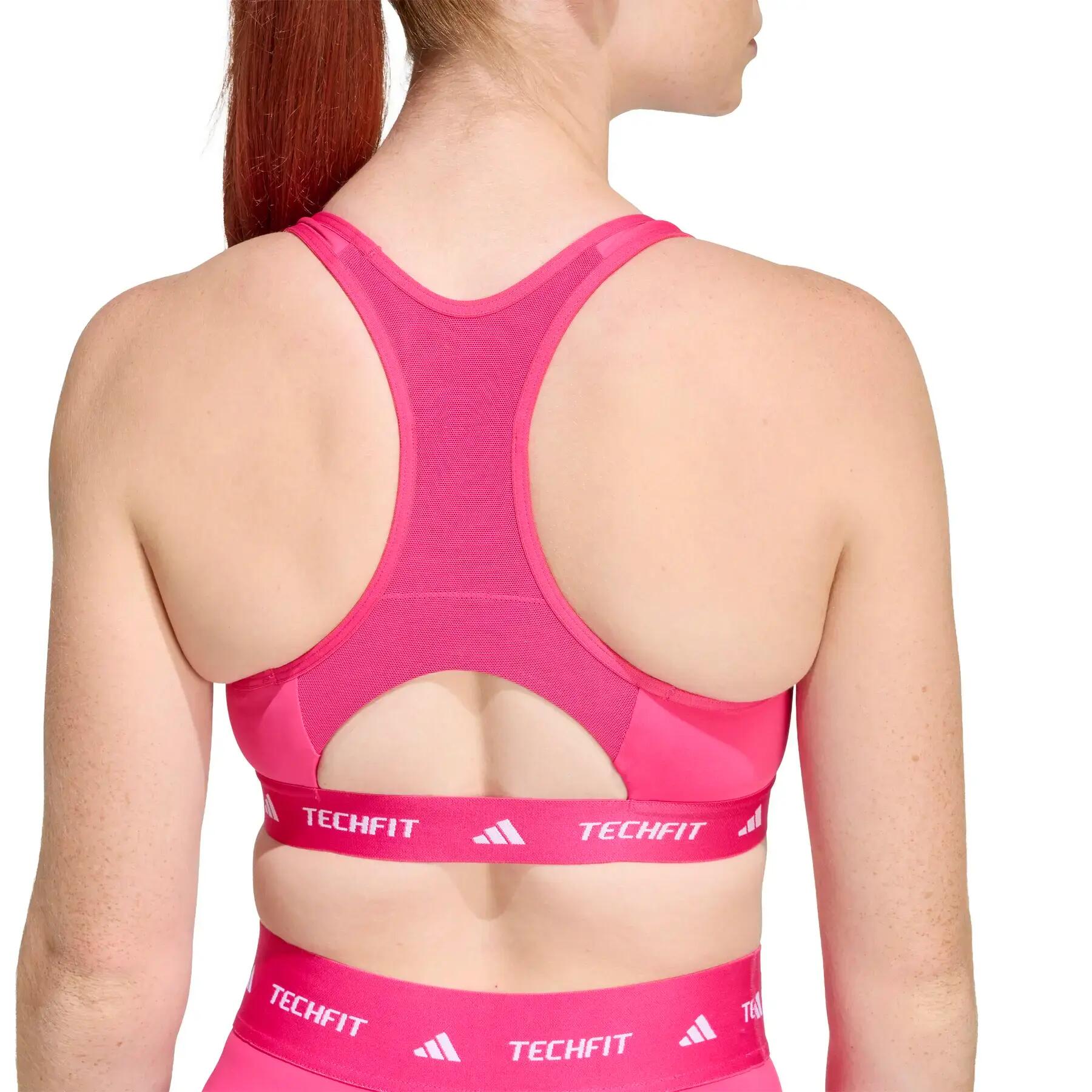 Principal Adidas modelo Sujetador adidas TECHFIT rosa para mulheres 6/7