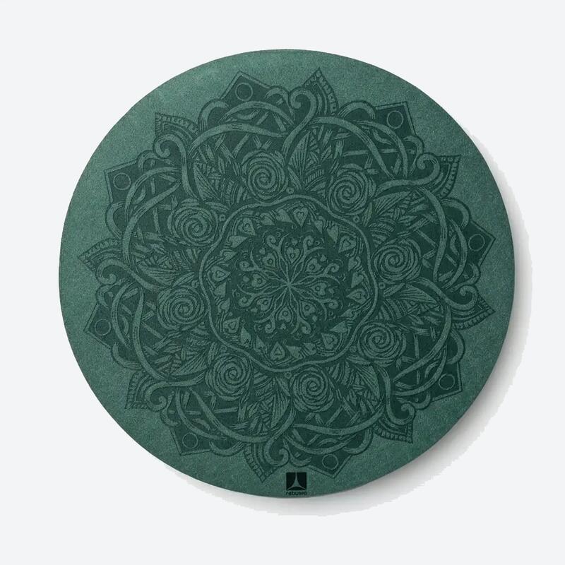 Rebuwo TPE Yoga ve Meditasyon Matı Oval 5 mm – Yeşil