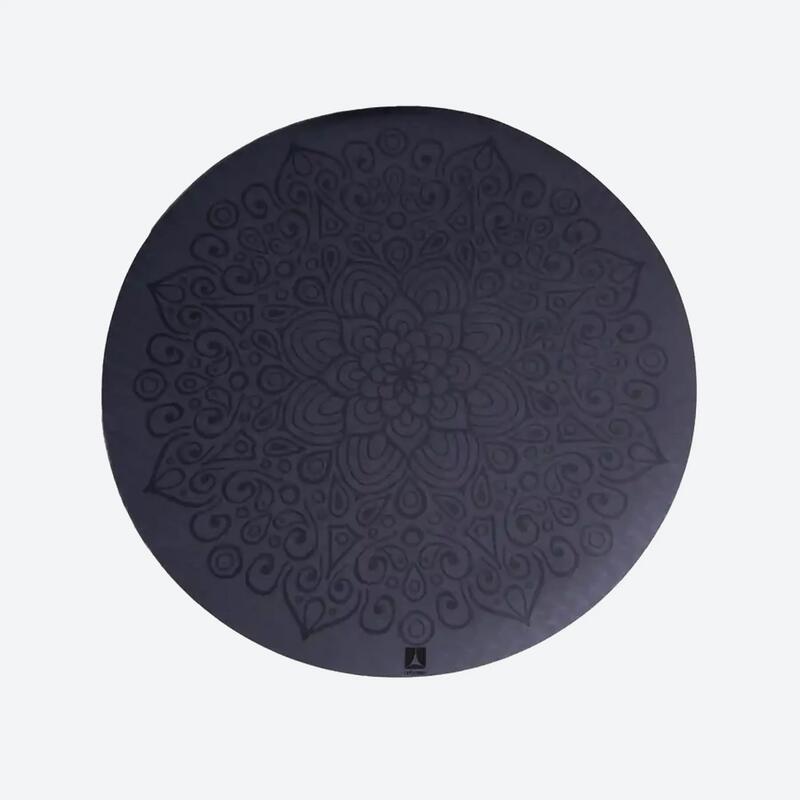 Rebuwo TPE Yoga ve Meditasyon Matı Oval 5 mm – Koyu Mor