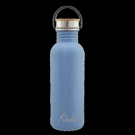 Borraccia in acciaio inox Basic Steel con tappo Bamboo – LAKEN