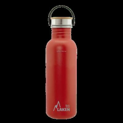Borraccia in acciaio inox Basic Steel con tappo Bamboo – LAKEN