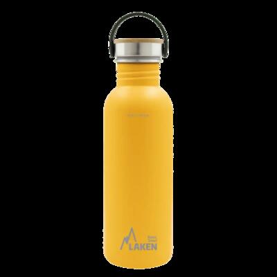 Borraccia in acciaio inox Basic Steel con tappo Bamboo – LAKEN