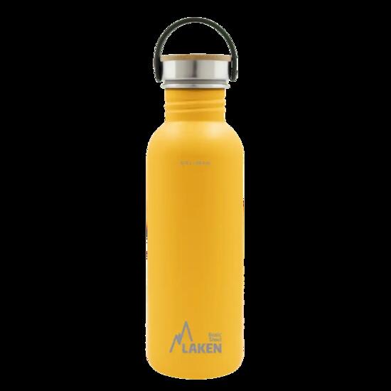 Borraccia in acciaio inox Basic Steel con tappo Bamboo – LAKEN