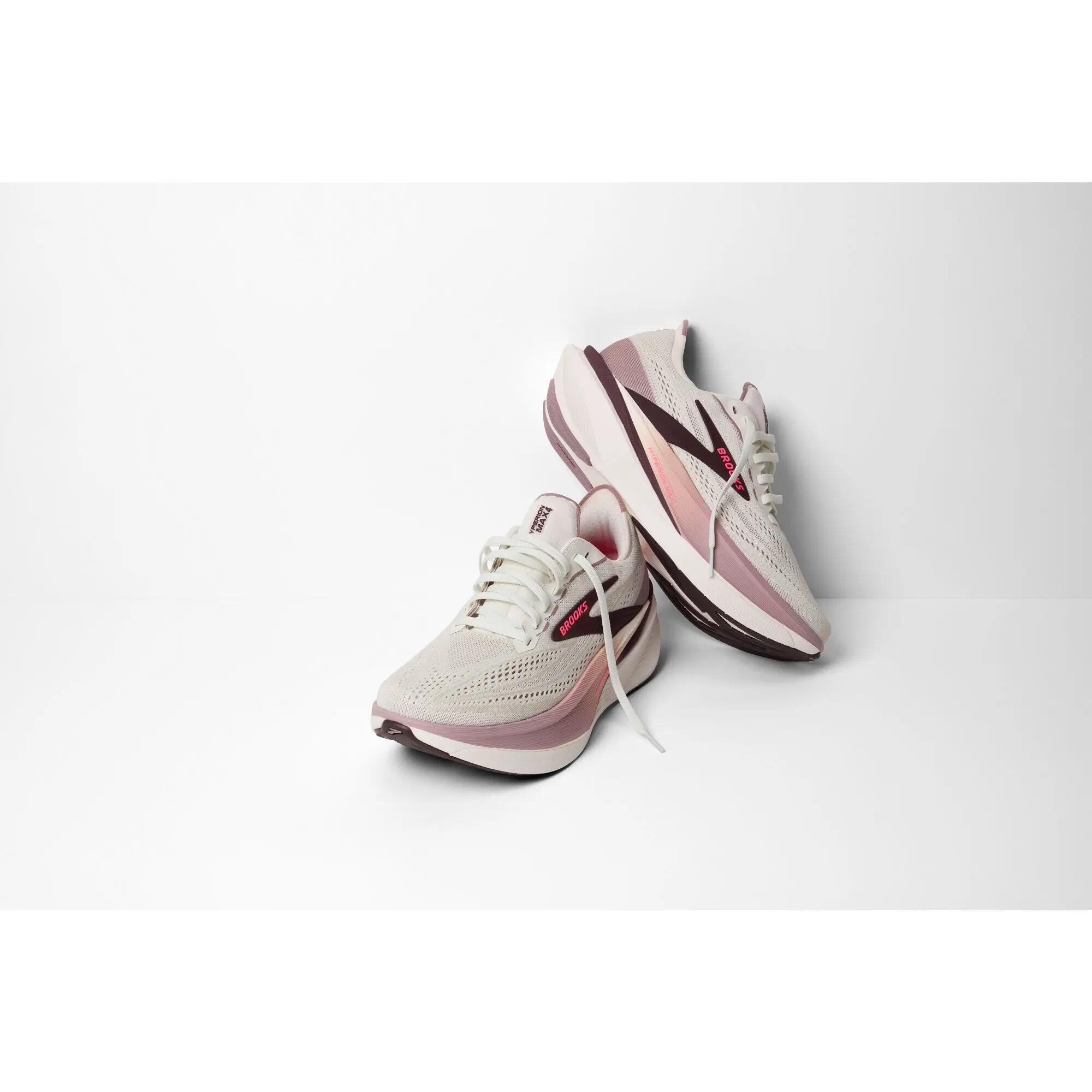 Zapatillas de running Mujer Hyperion Max 4 beige violeta rosa 7/8