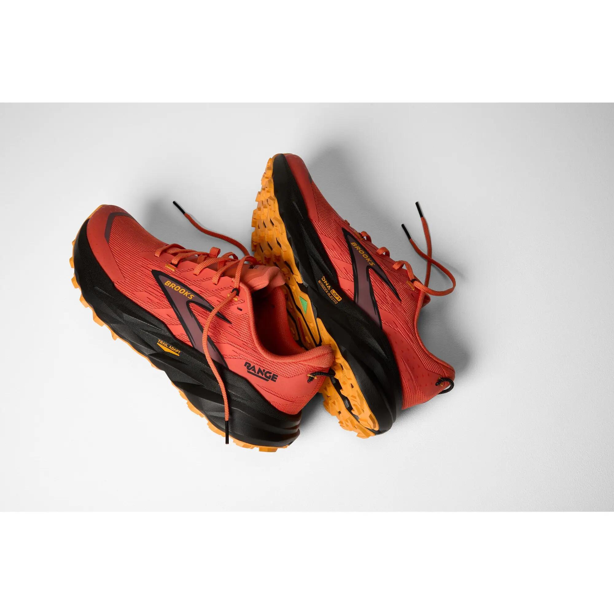 Scarpe running Uomo Range rosso nero arancione 7/7