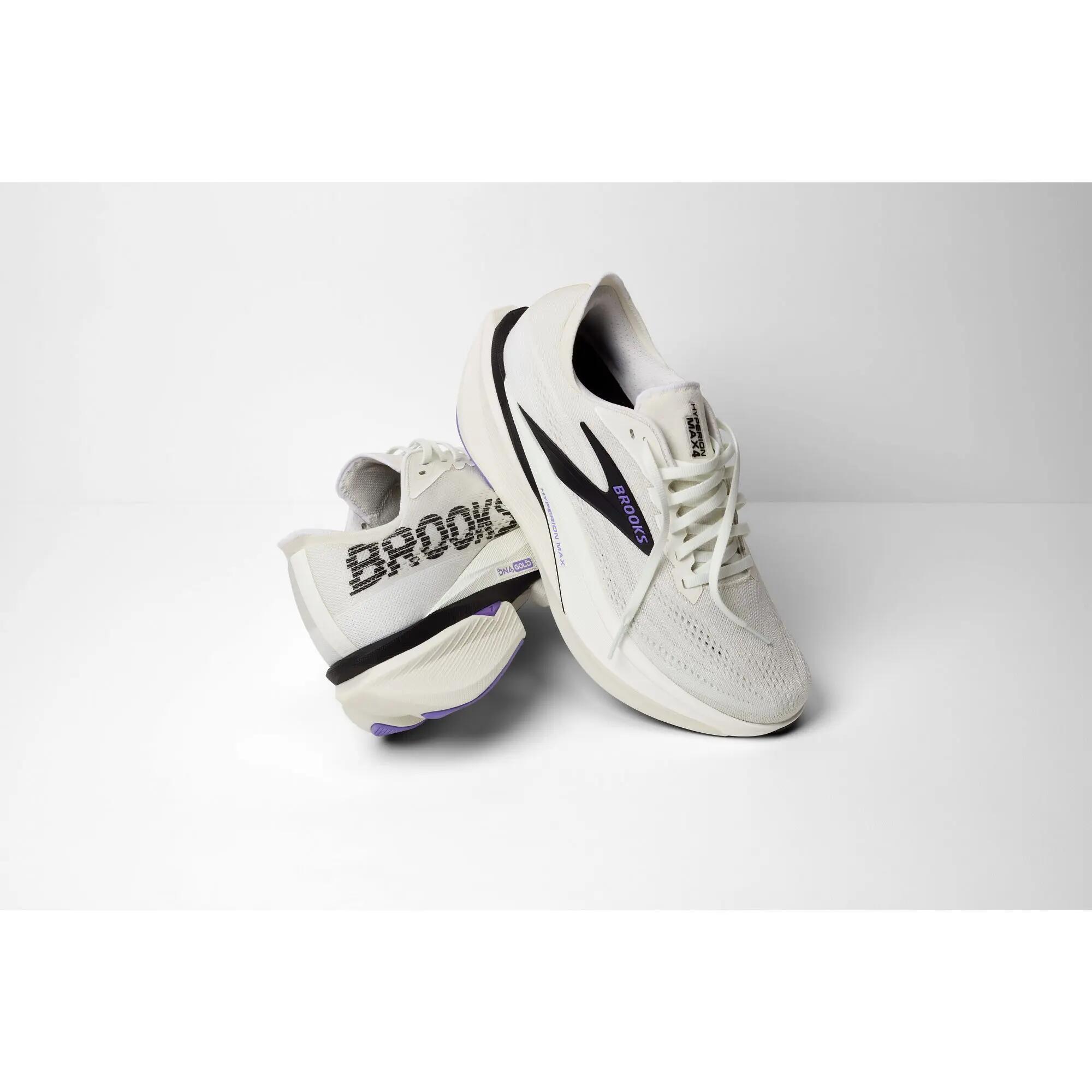 Scarpe running Uomo Hyperion Max 4 grigio nero viola 7/8