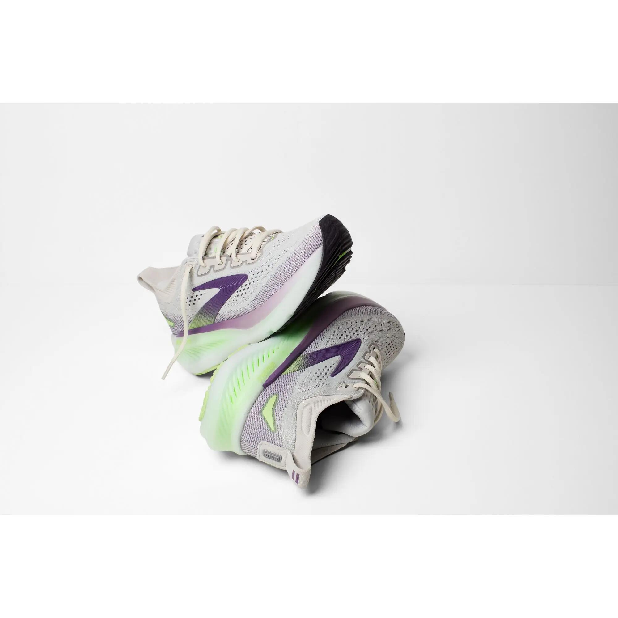 Hardlopenshoen Dames Glycerin 23 grijs groen paars 7/8