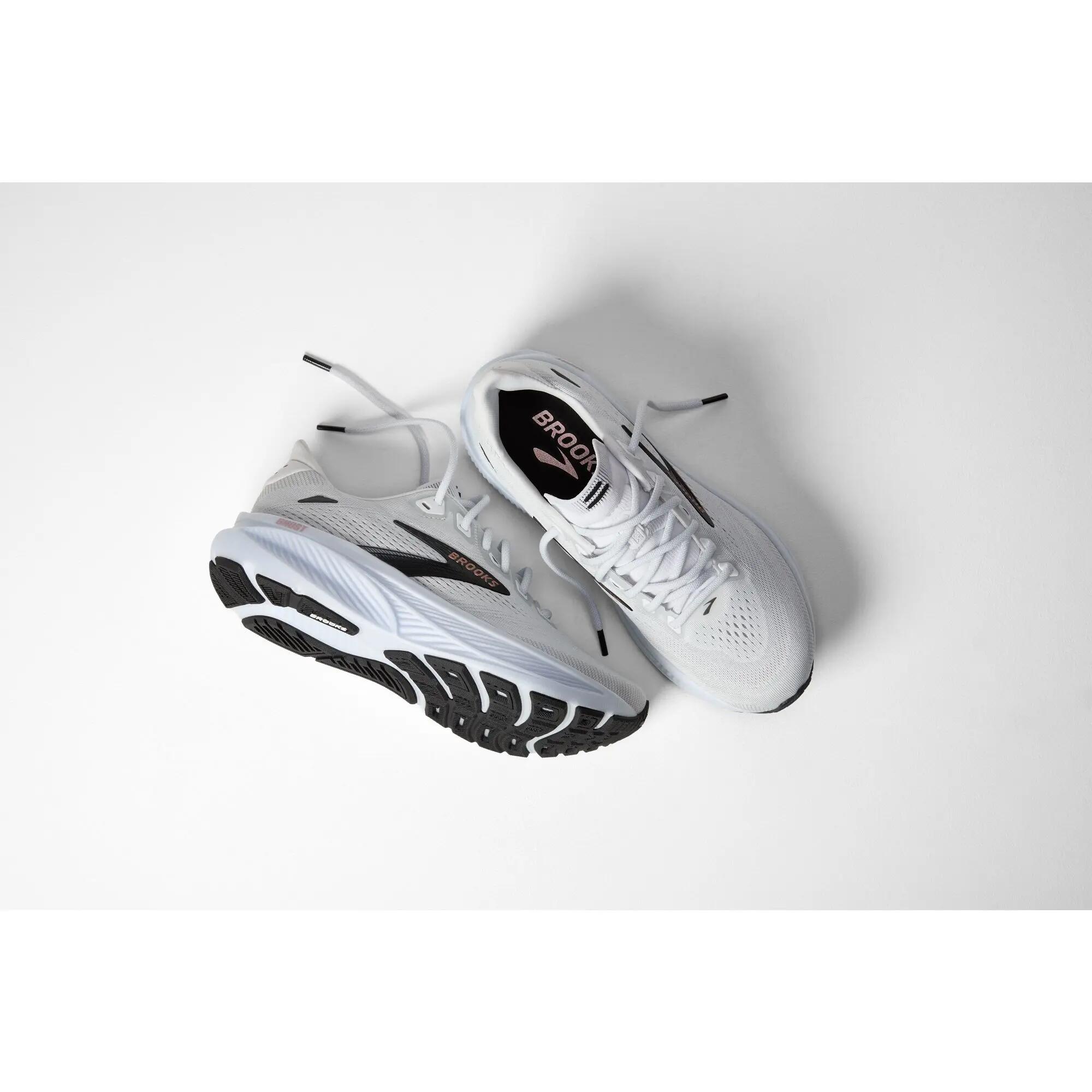 Chaussure de running Femme Ghost 18 blanc noir or rose 7/7
