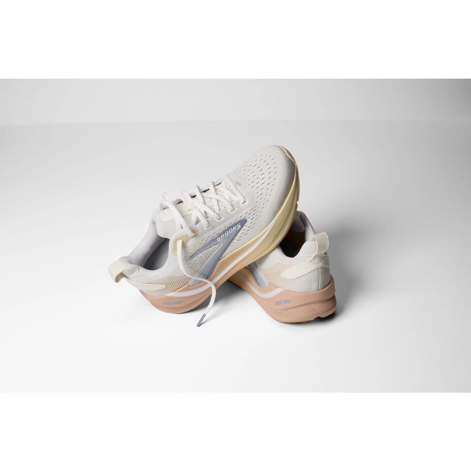 Chaussure de running Femme Ghost Max 4 blanc rose beige 7/7