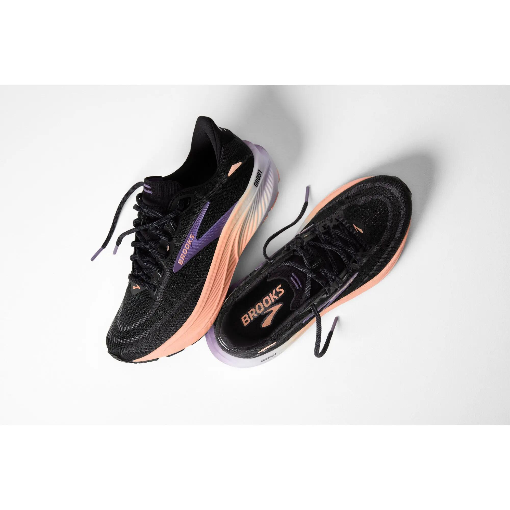 Chaussure de running Femme Ghost 18 noir pêche violet 7/7