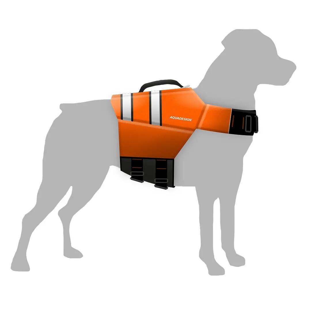 Giubbotto Salvagente Riflettente per Cane, Blu 2/5