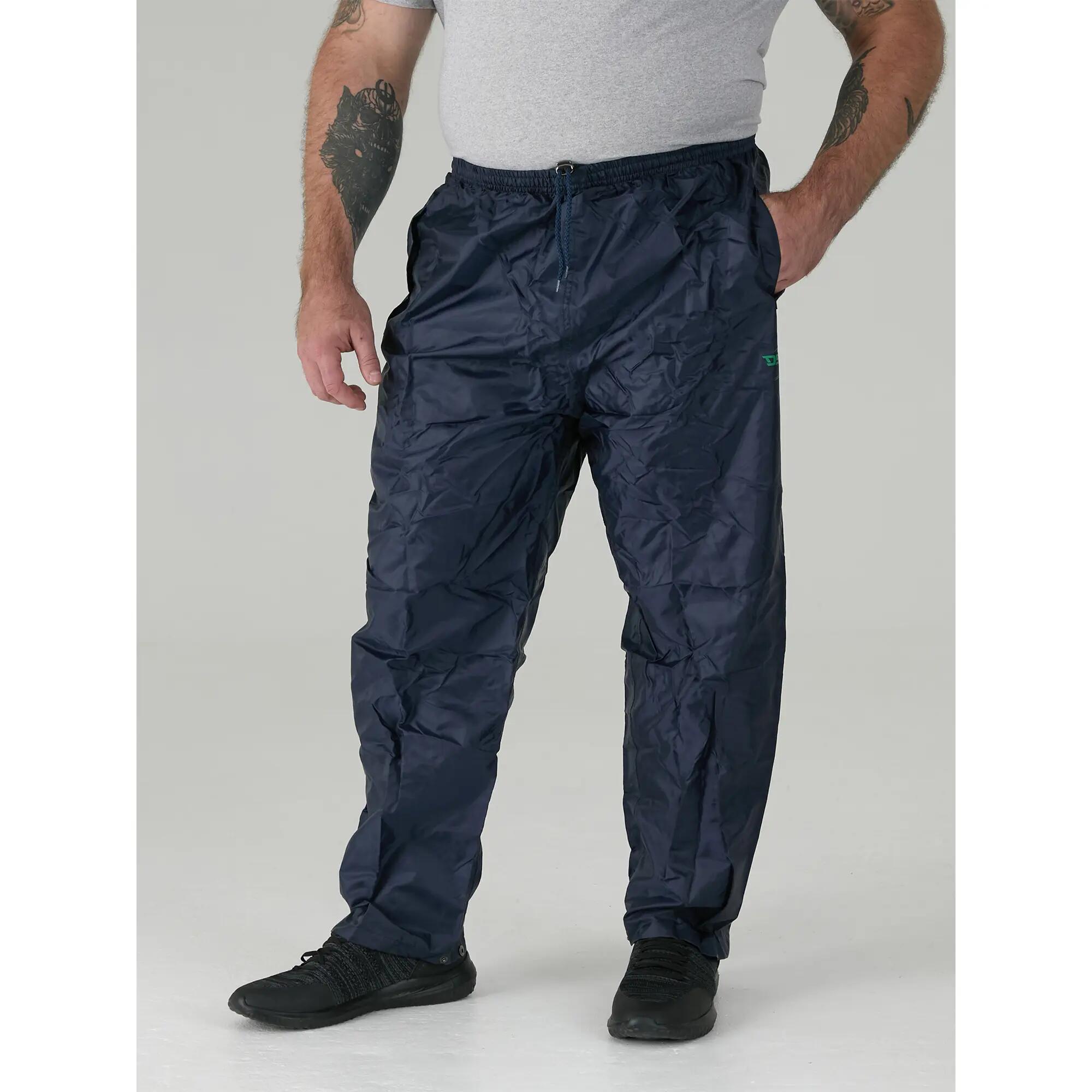 Mens D555 Elba Packaway Kingsize Over Trousers (Navy) 4/6