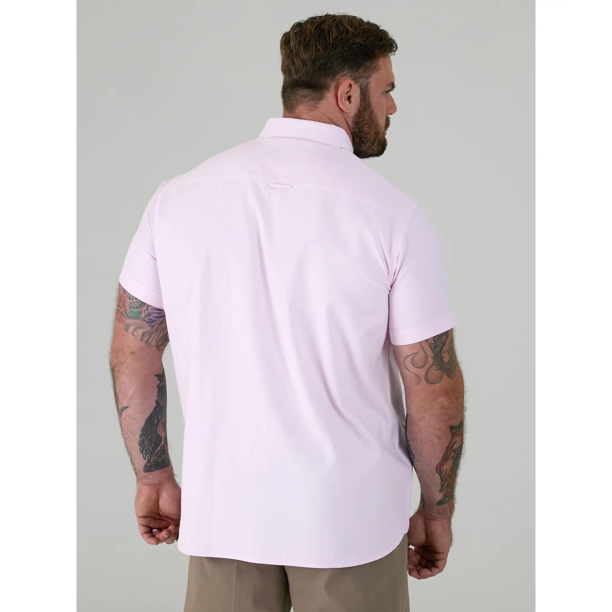 Camicia Kingsize Maniche Corte Uomo Duke D555 James Rosa 5/6