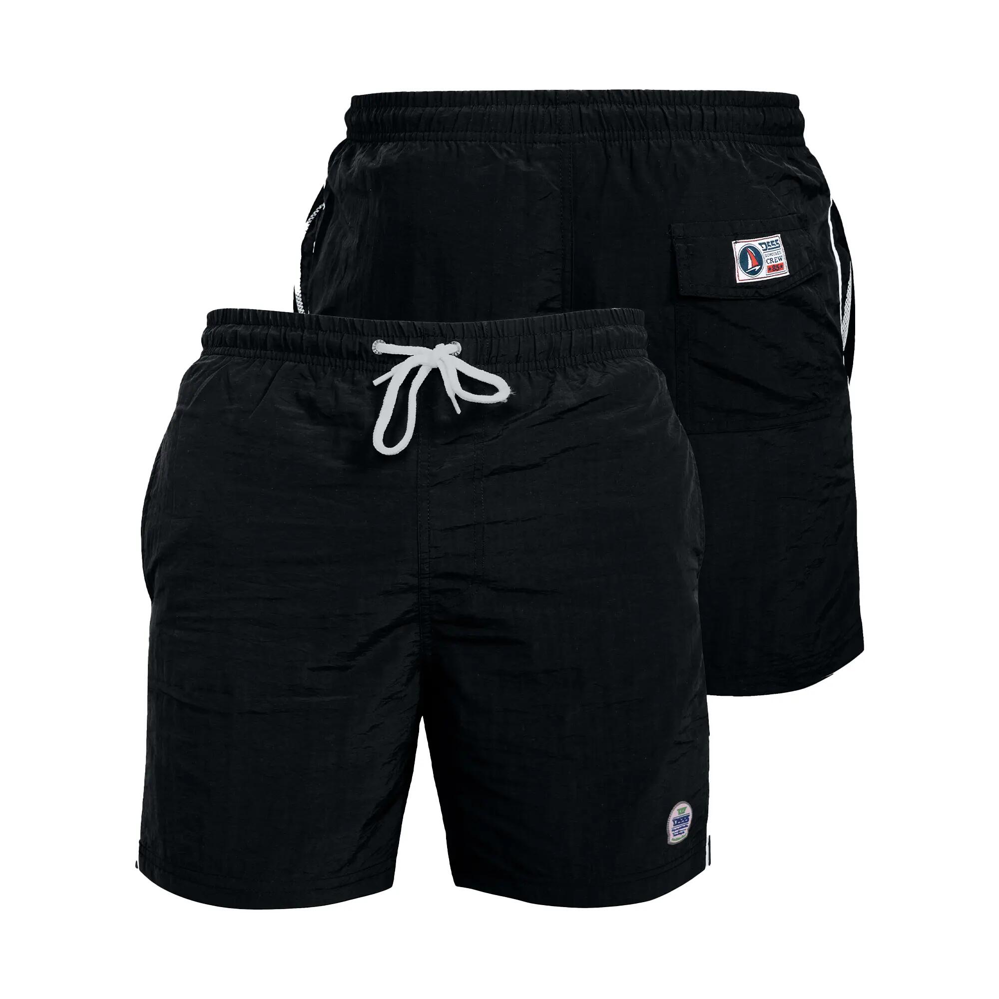 Mens D555 Yarrow Kingsize Swim Shorts (Black) 4/6