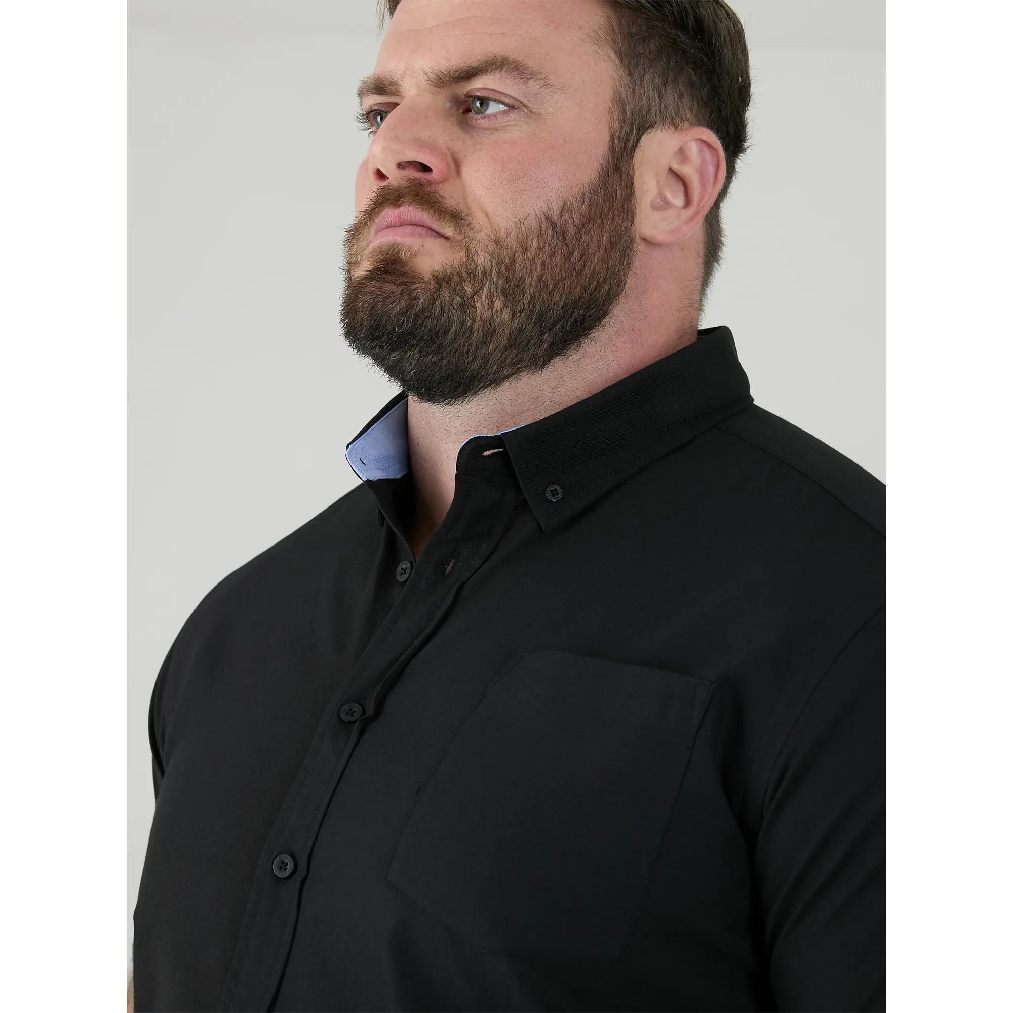 Camicia Alto Maniche Corte Uomo Duke James D555 Nero 6/6
