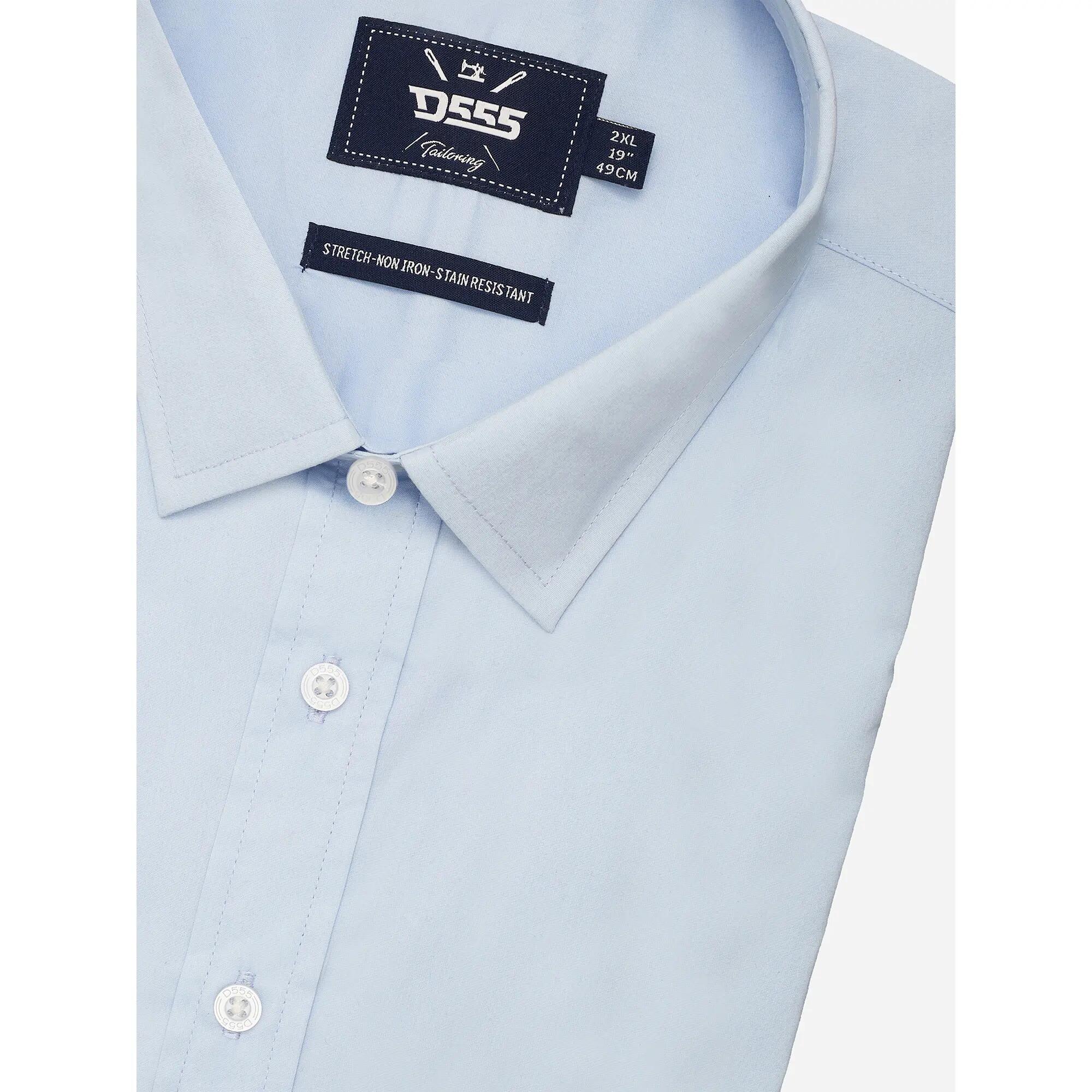 Camicia Elasticizzato Uomo Duke Oliver D555 Azzurro 5/6