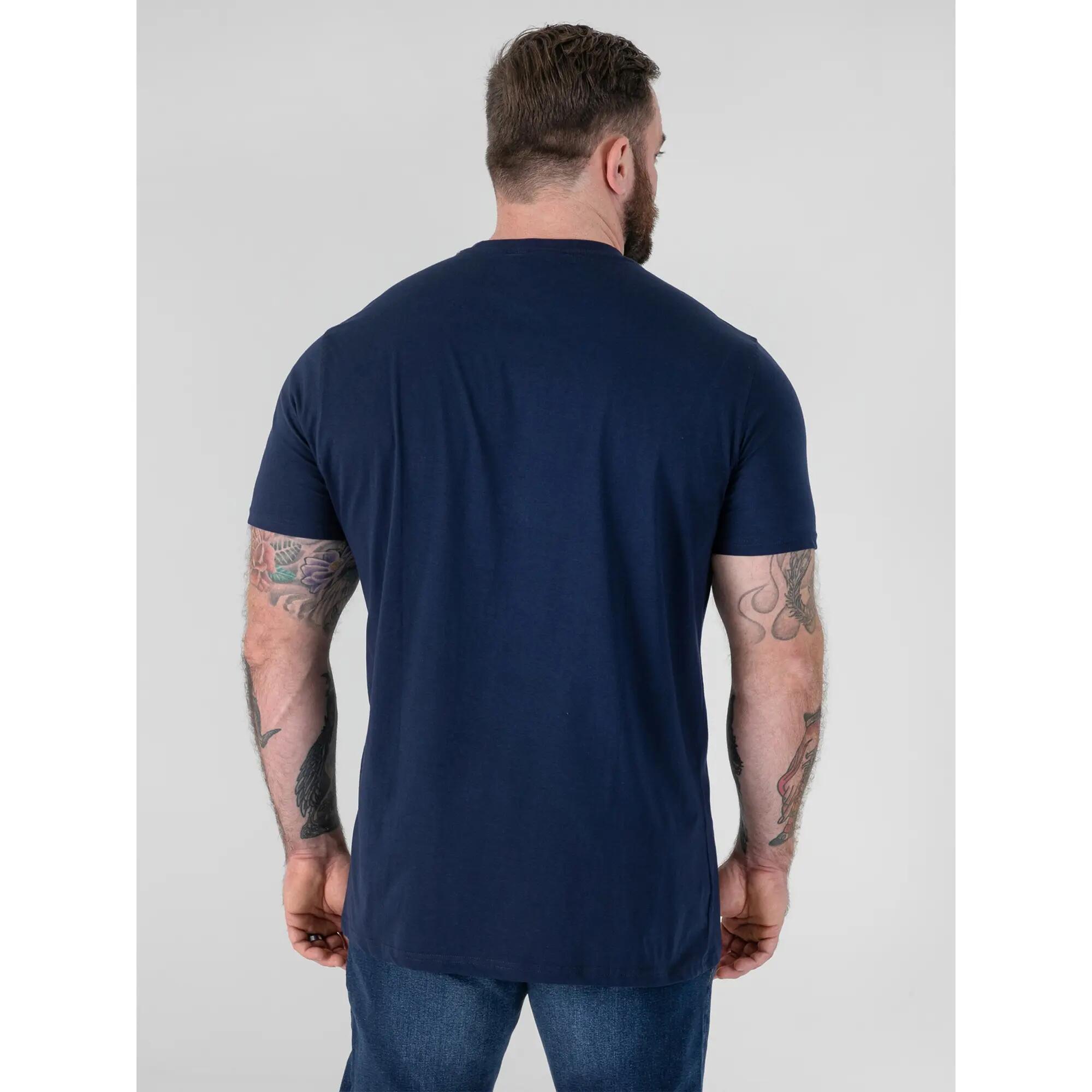 Mens D555 Flyers 2 Crew Neck TShirt (Navy) 4/5