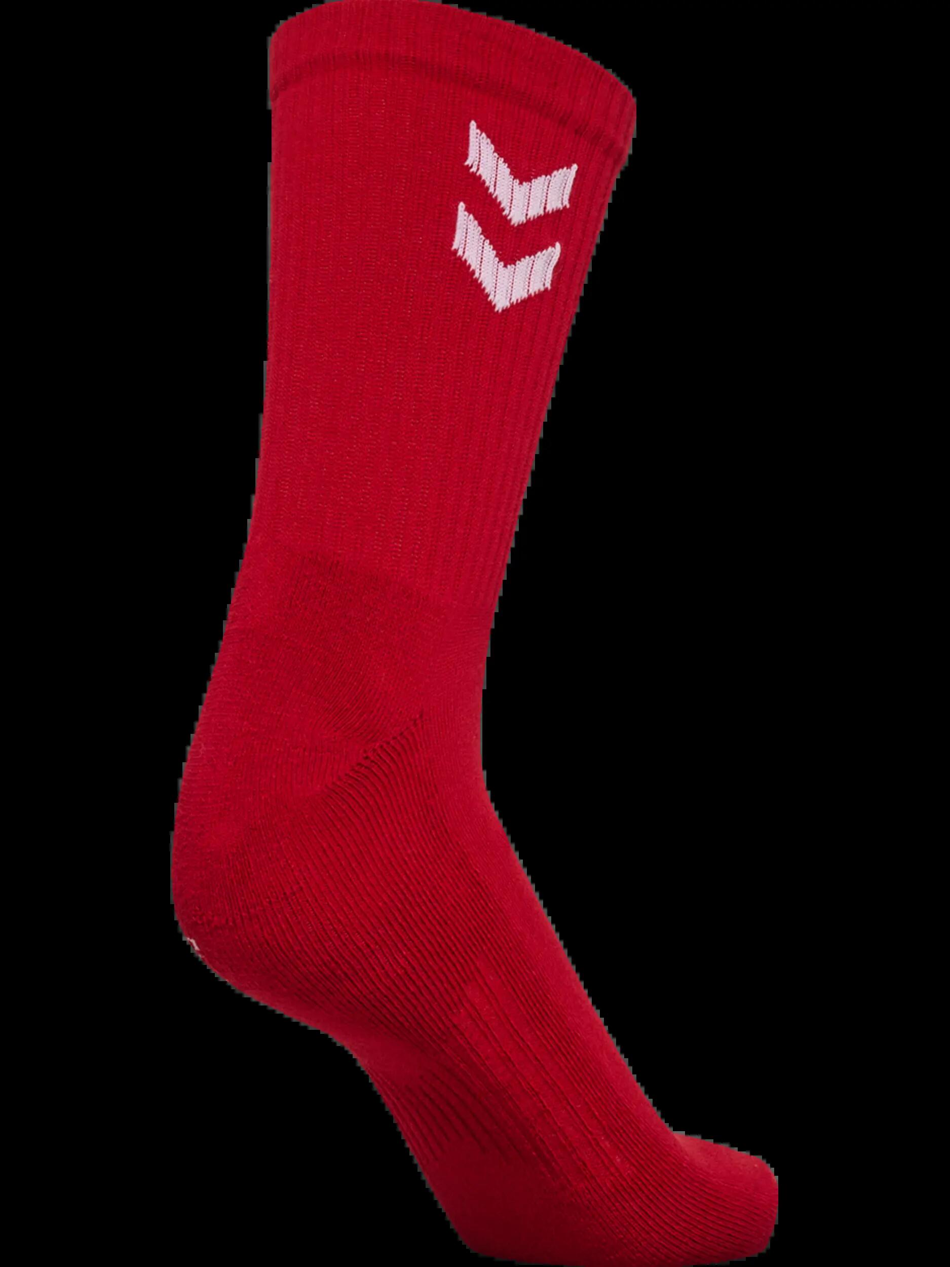 hummel Fundamental SMU 3-Pack Calzini Bassi TANGO RED 3/4