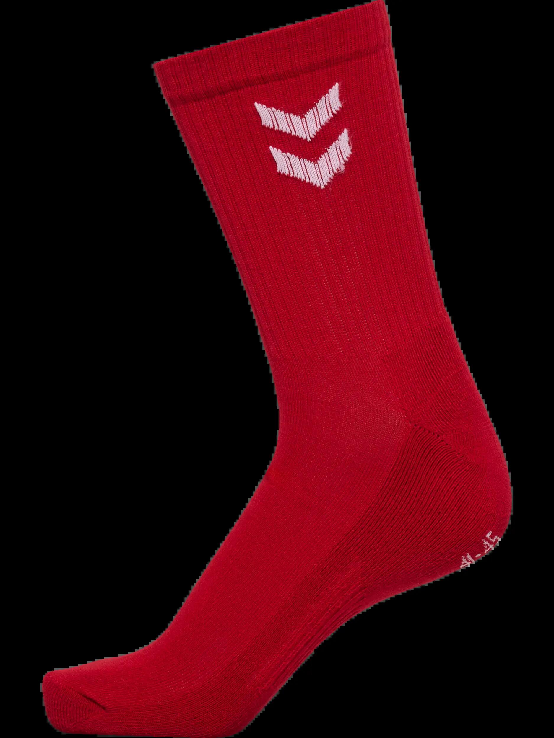 hummel Fundamental SMU 3-Pack Calzini Bassi TANGO RED 2/4