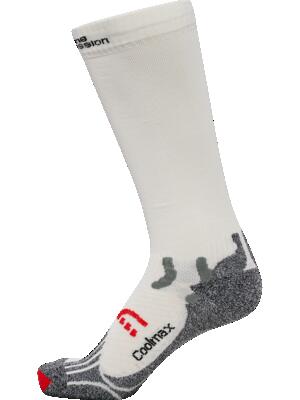 Hummel compression sock — witte compressiekous met geïntegreerde maat – white