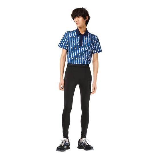 Leggings de sport pour homme Lacoste, collants d'entraînement noirs