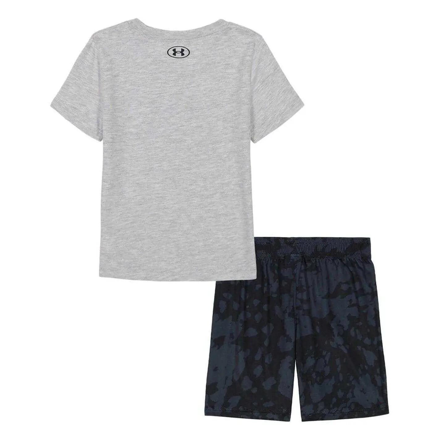 TShirt und Shorts für , meliert Kinder Grau 2/3