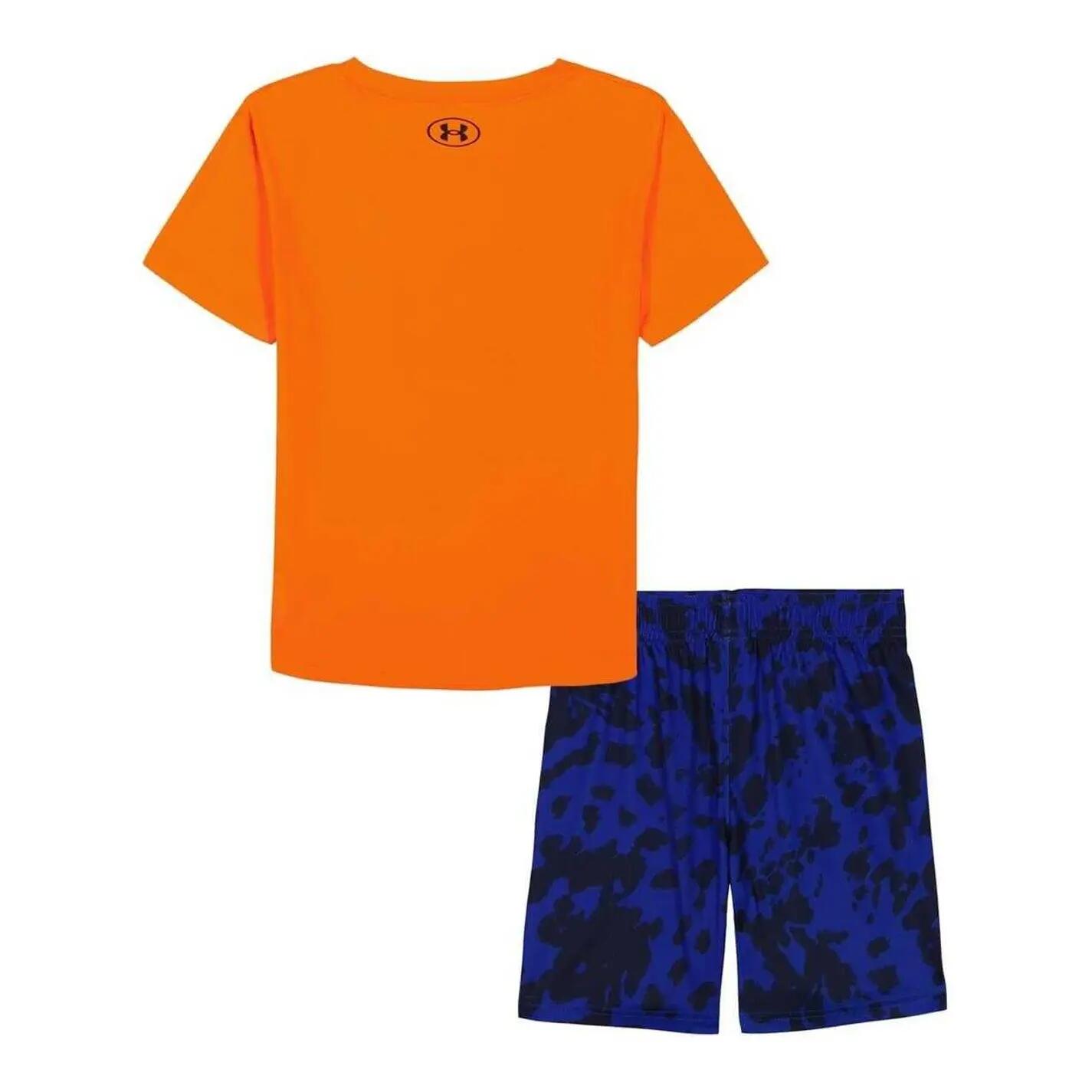 TShirt und Shorts für , meliert Kinder Leuchtend Orange 2/3