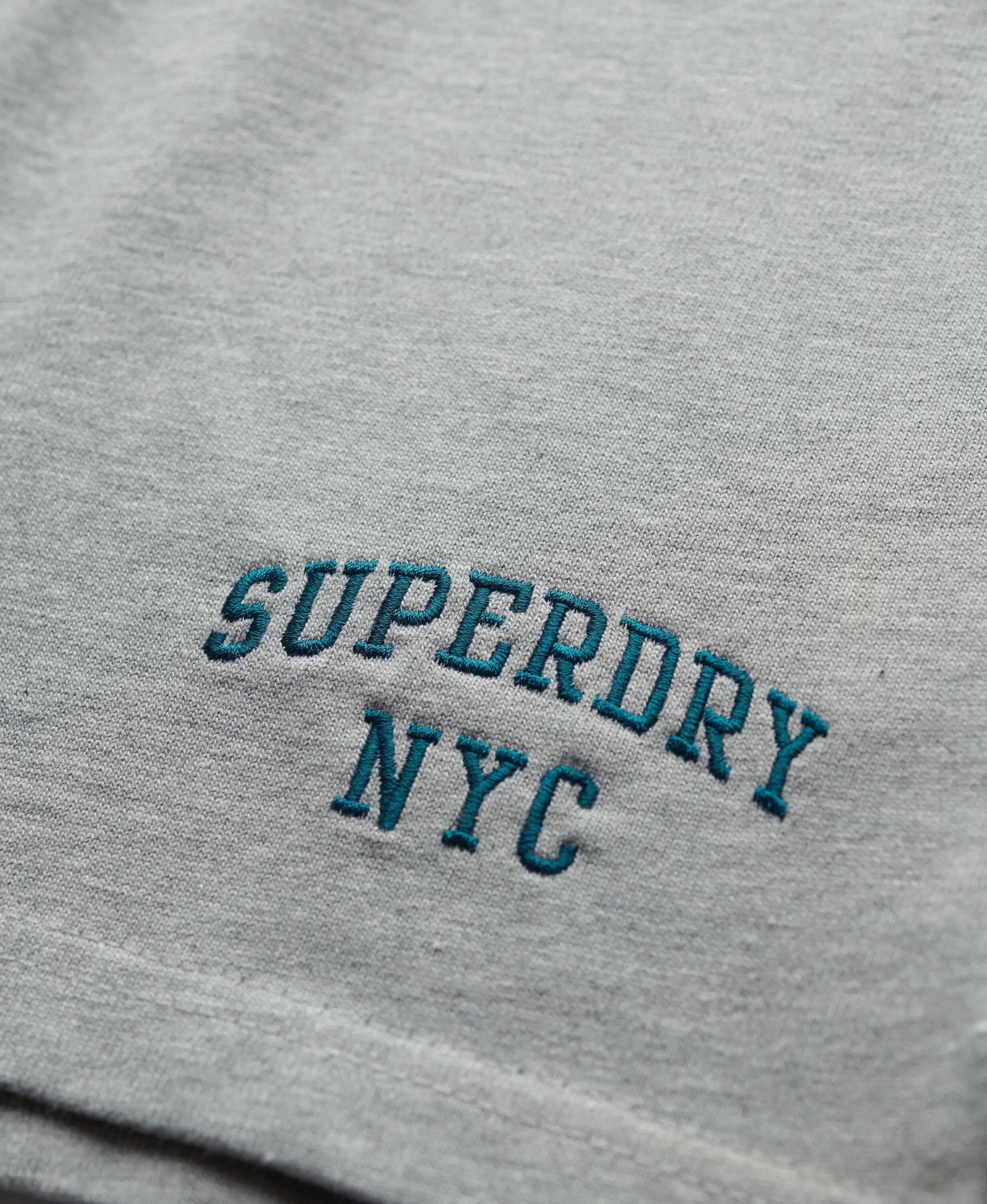 superdry Shorts Athletic Essentials Graphic en jersey recyclé gris – GREY MARL 7/7