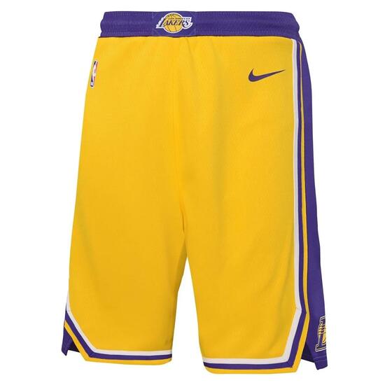 Short De Bain Motif/style Nike Garçon (Jaune / Violet)
