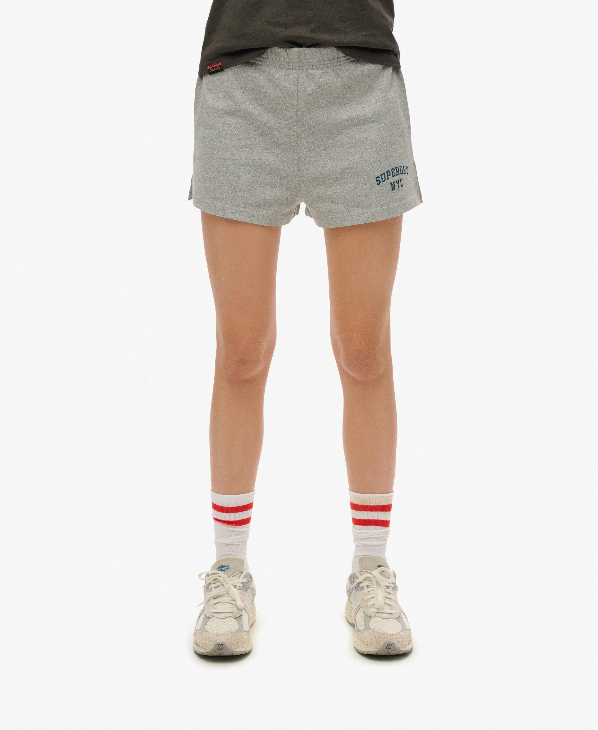 superdry Shorts Athletic Essentials Graphic en jersey recyclé gris – GREY MARL 3/7